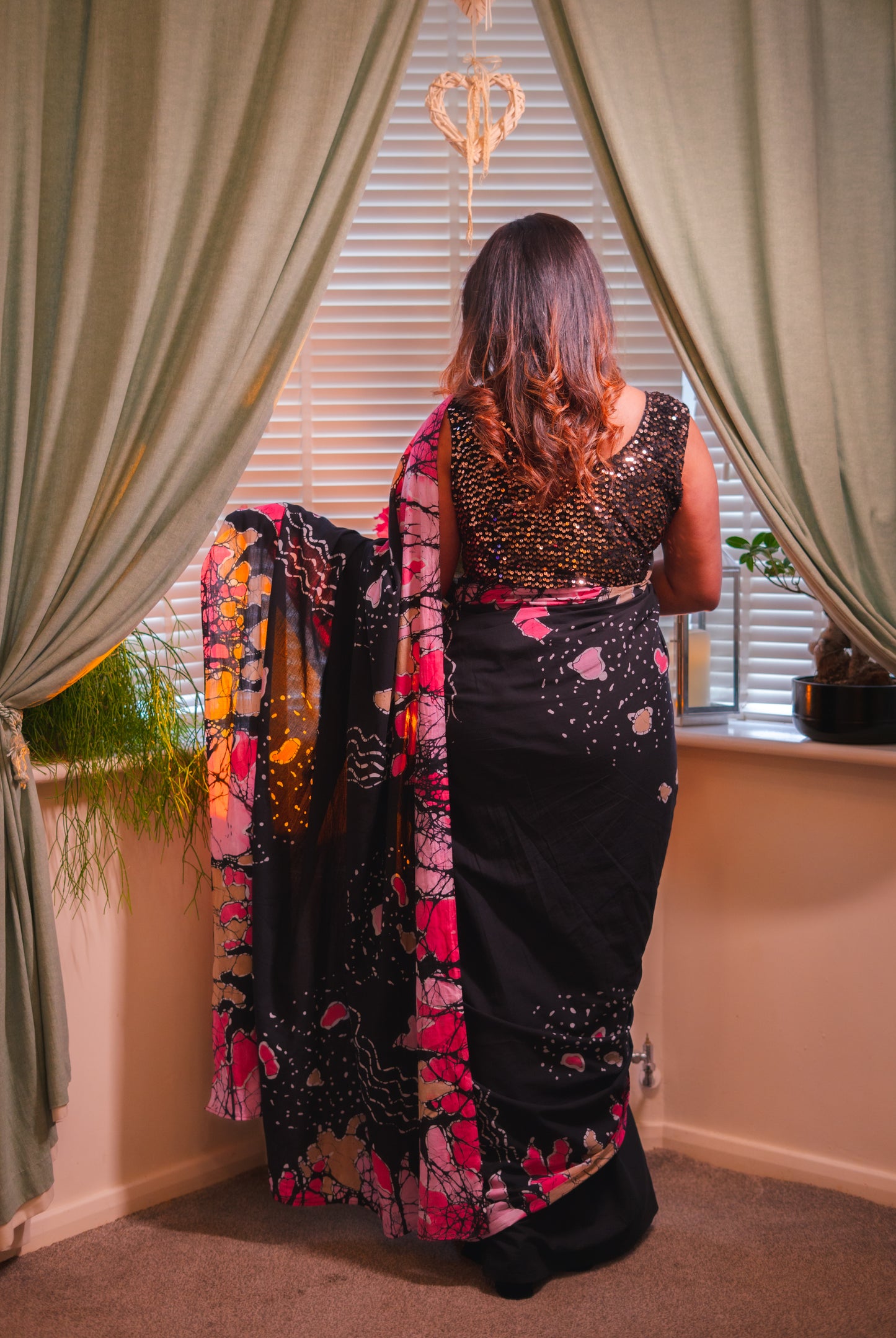 Velora Crimson Saree