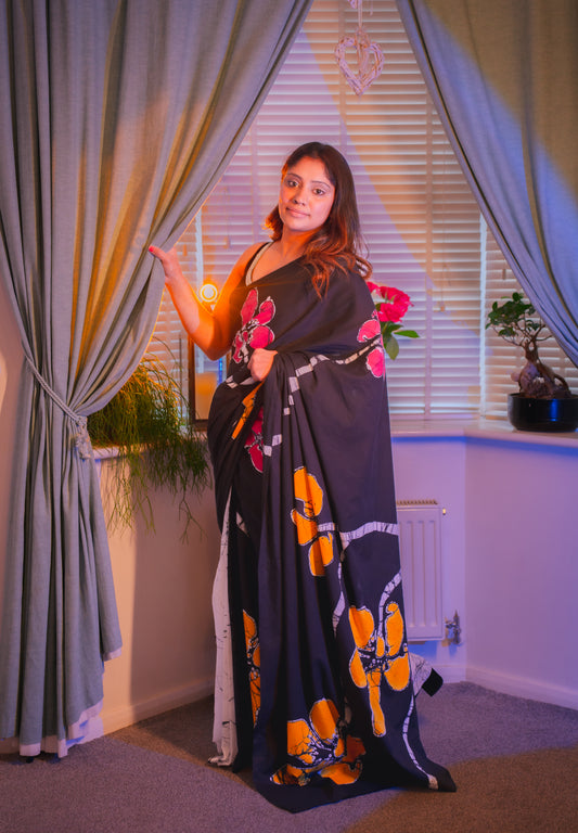 Velora Moonflower Saree