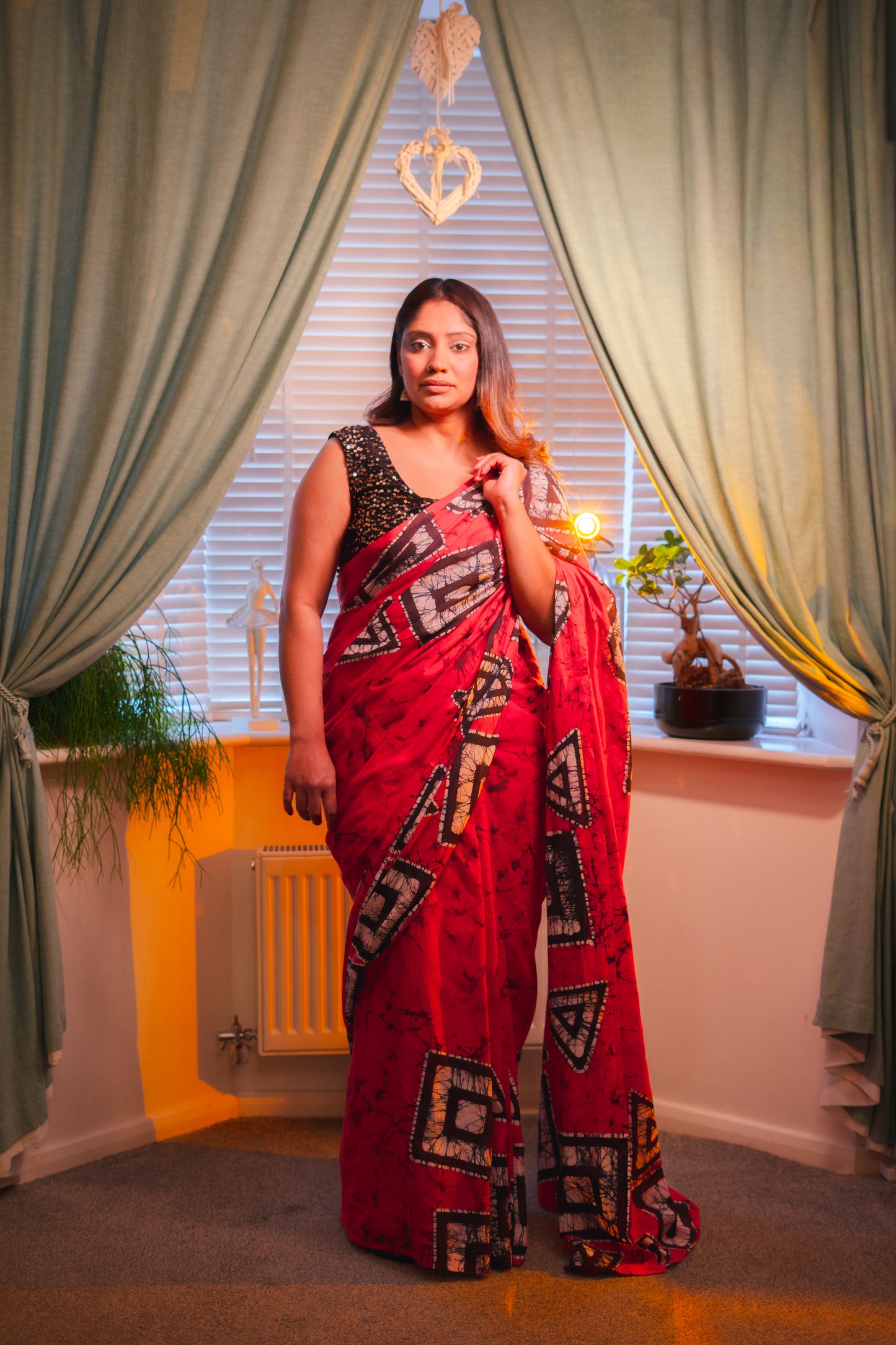 Velora Scarlet Saree