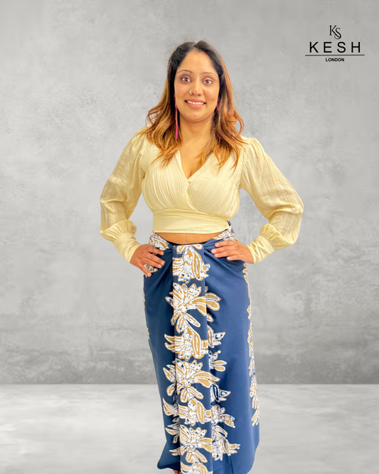 Floral Azure Lungi